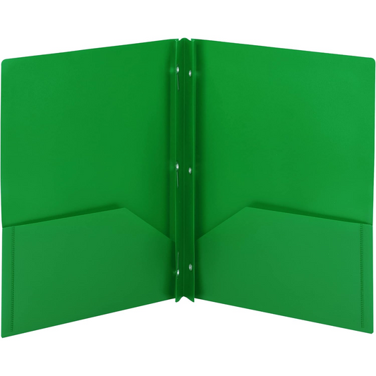 3 Prong 2 Pocket Poly Folder