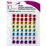 Acrylic Adhesive Gems Rainbow