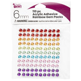 Acrylic Adhesive Gems Rainbow