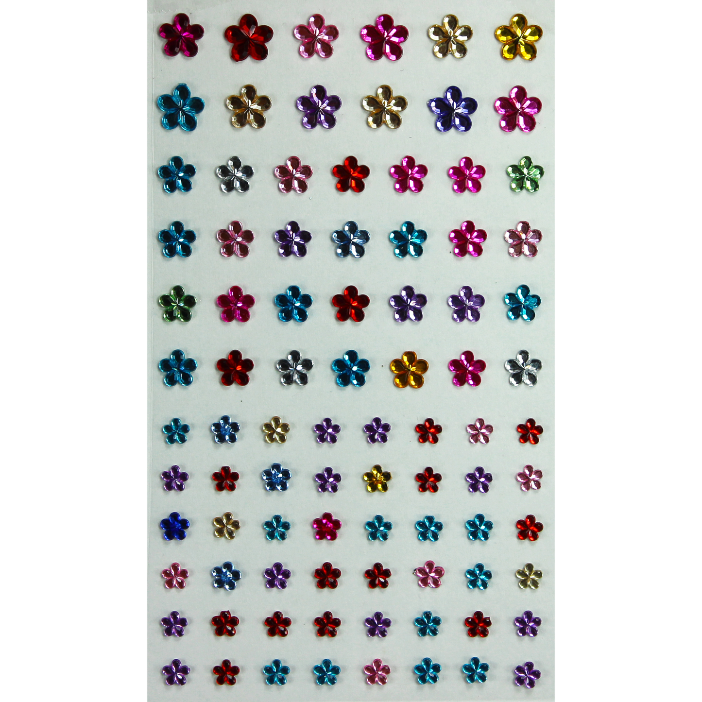 Adhesive Rhinestones Gems - Flowers