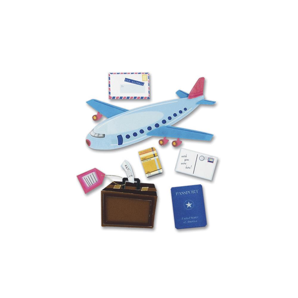 Airplane Travel Dimensional Stickers