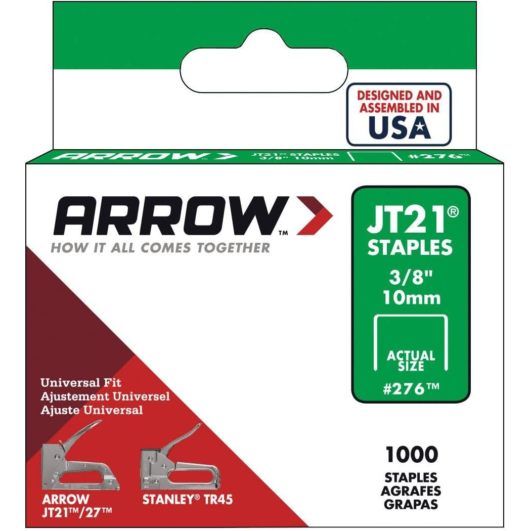 Arrow Fastener JT-21 Staples 3/8"