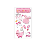 Baby Girl Dimensional Stickers