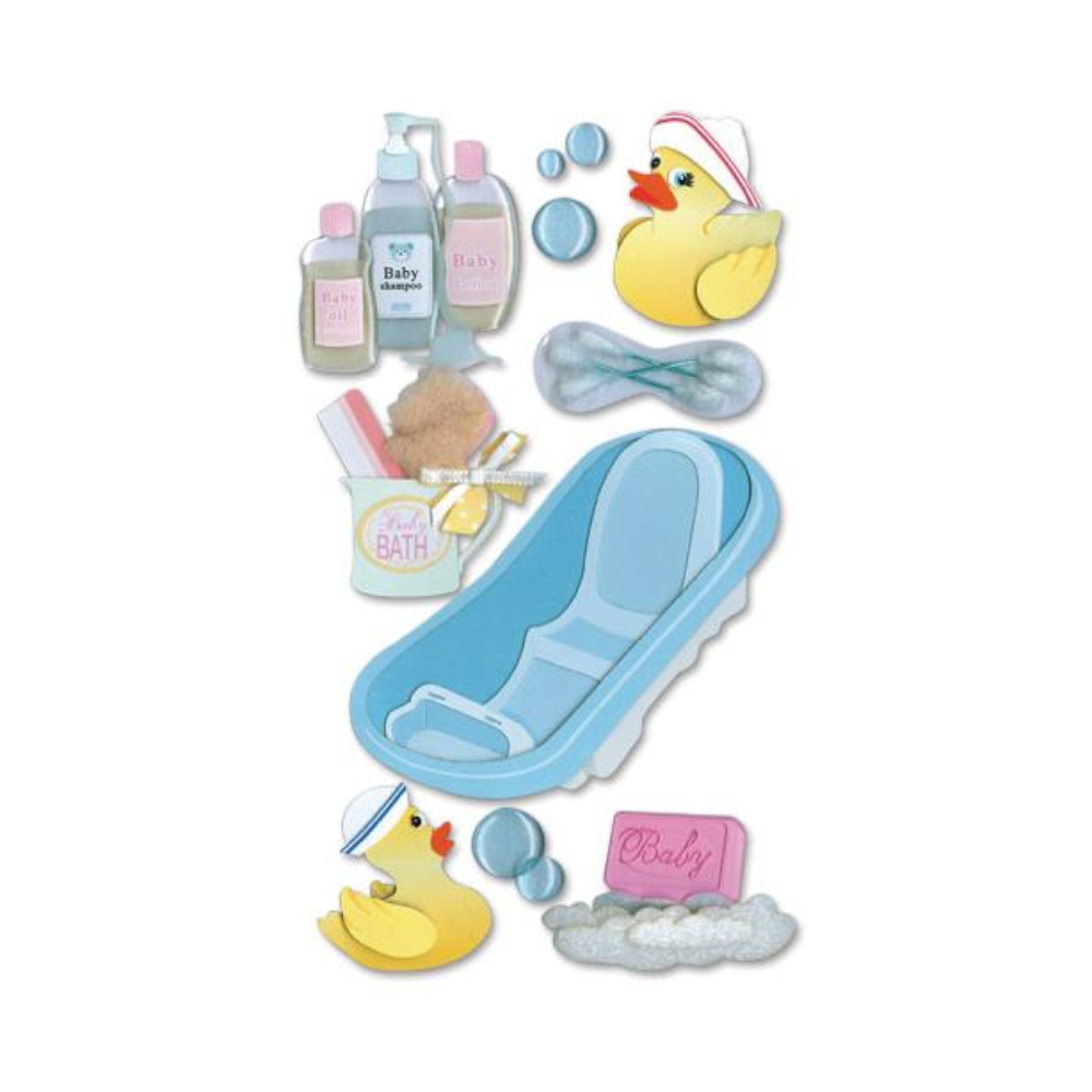 Bath Time Dimensional Stickers – Craft N Color