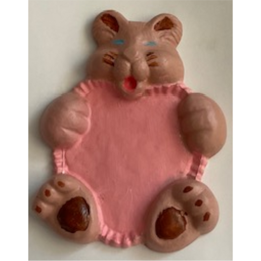 Bear Holding Heart Plaque Plaster Mold