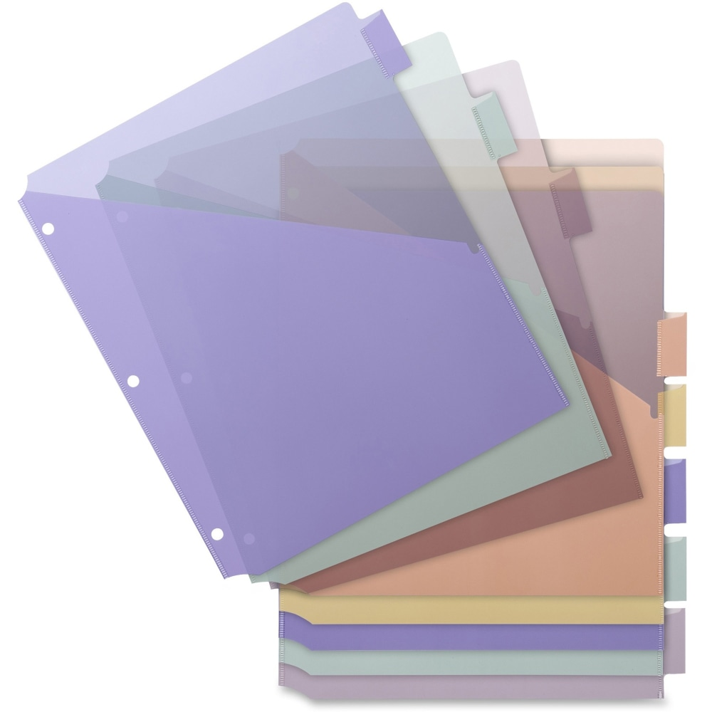 Poly Insertable Pocket Dividers 8.5" x 11"- 8 Tabs