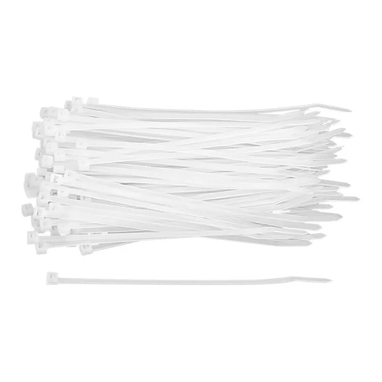 Cable Ties, Clear, Resealable, 100 Ct