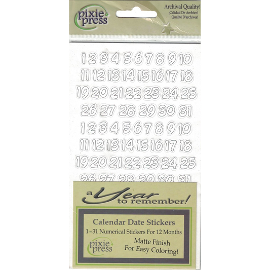 Calendar Date Stickers