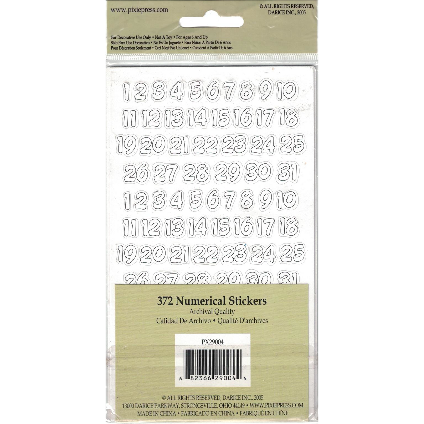 Calendar Date Stickers