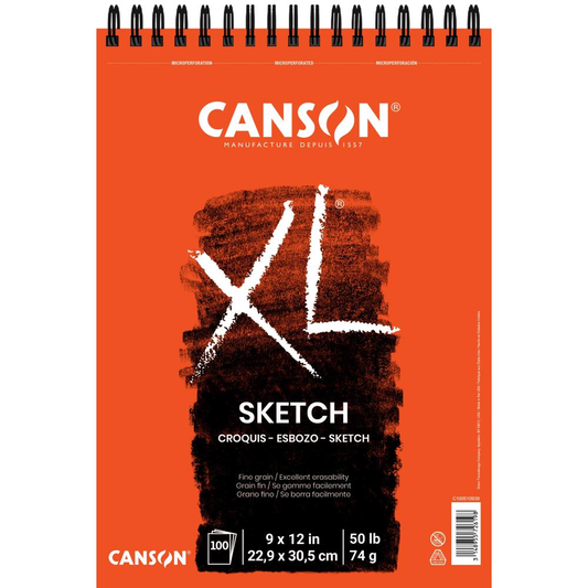 Canson XL Sketch Pad 9" x 12" 100 Sheets