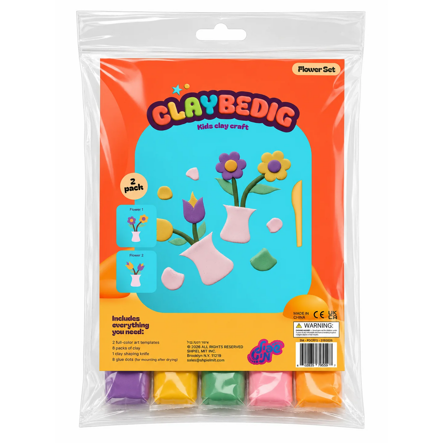 Clay Flower Set