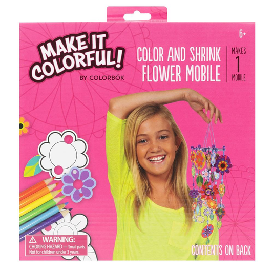 Color And Shrink Kit Flower Mobile