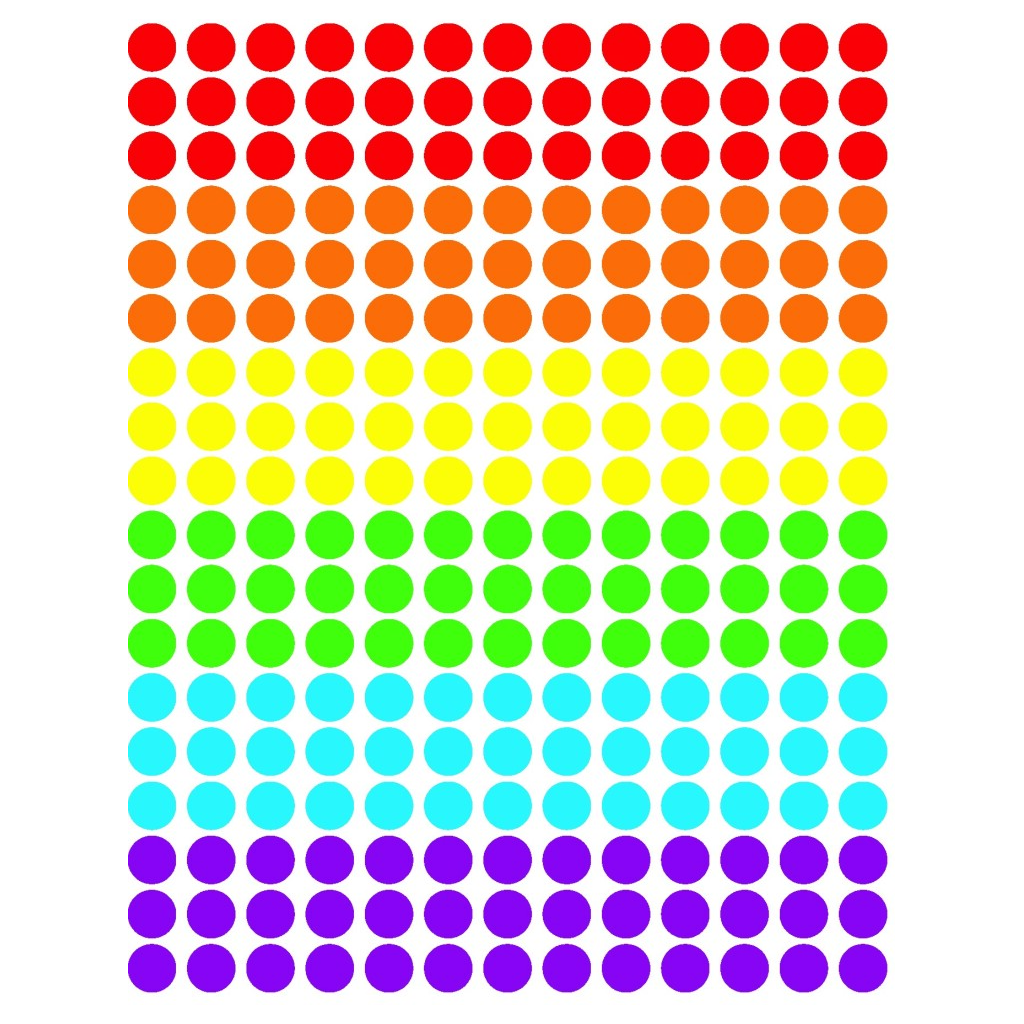 Assorted Color Coding Labels Color Coding Labels, Assorted Colors, 6 Sheets – Craft N Color