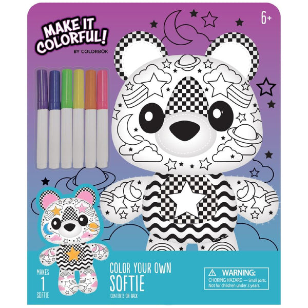 Color Your Own Plush Softie Bear