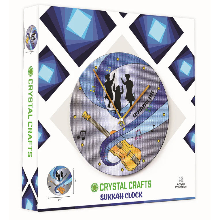 Crystal Crafts Acrylic Sukkah Clock Diamond Art Kit