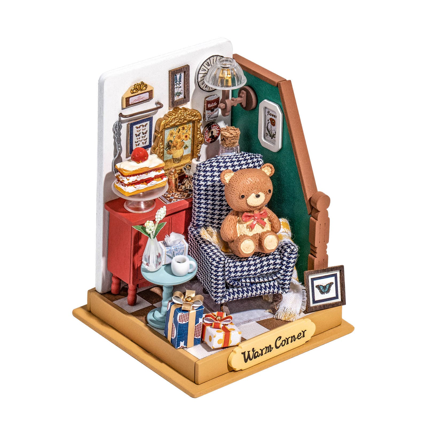 DIY Miniature Holiday Living Room