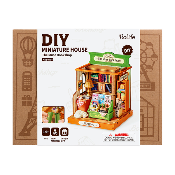 DIY Miniature House The Muse Bookshop