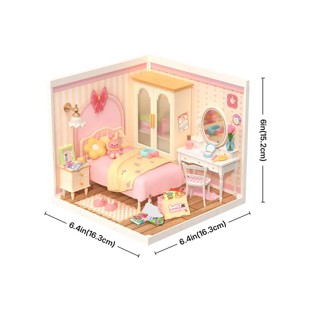 DIY Miniature Lovely Pink Bedroom
