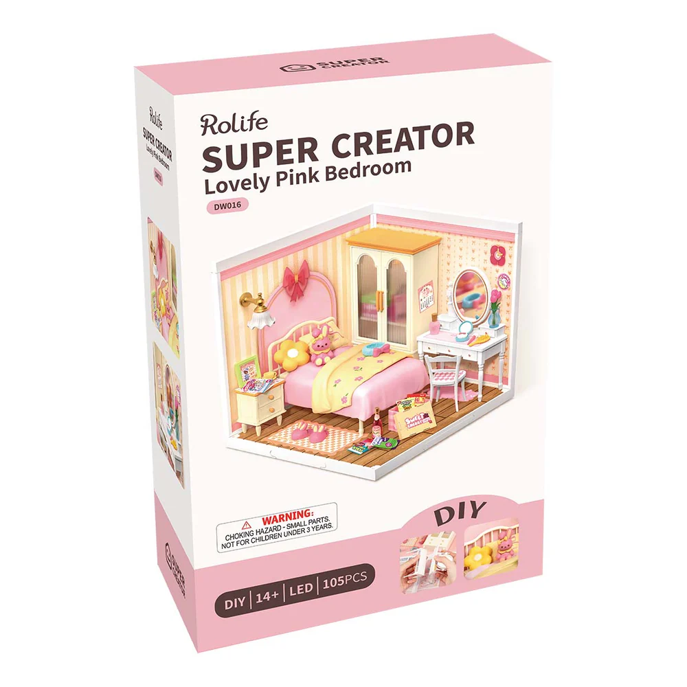 DIY Miniature Lovely Pink Bedroom