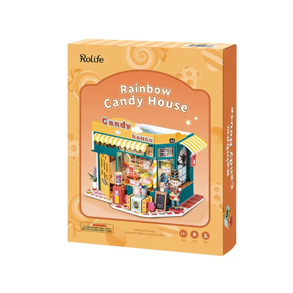 DIY Miniature Rainbow Candy House