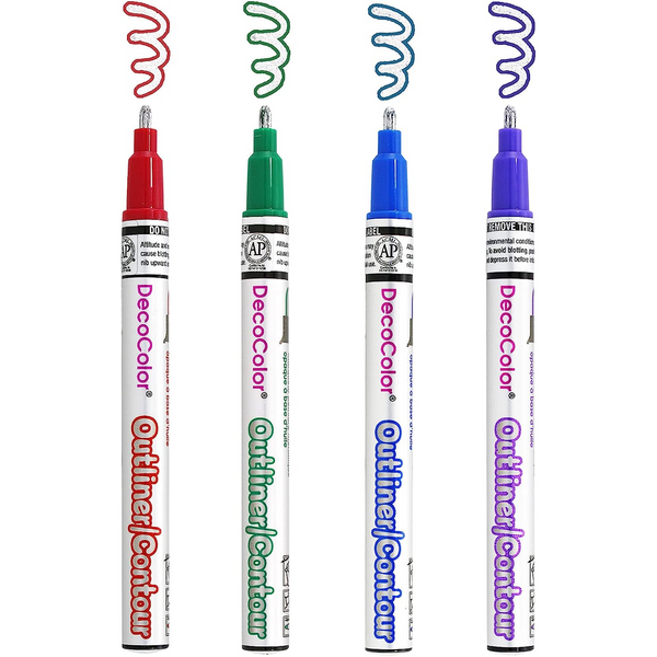 DecoColor Outliner Paint Marker Set 4/Pkg – Craft N Color