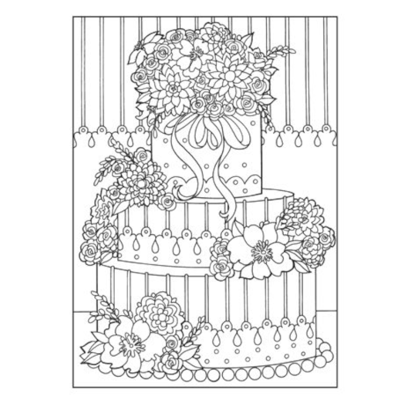 Designer Desserts Coloring Book