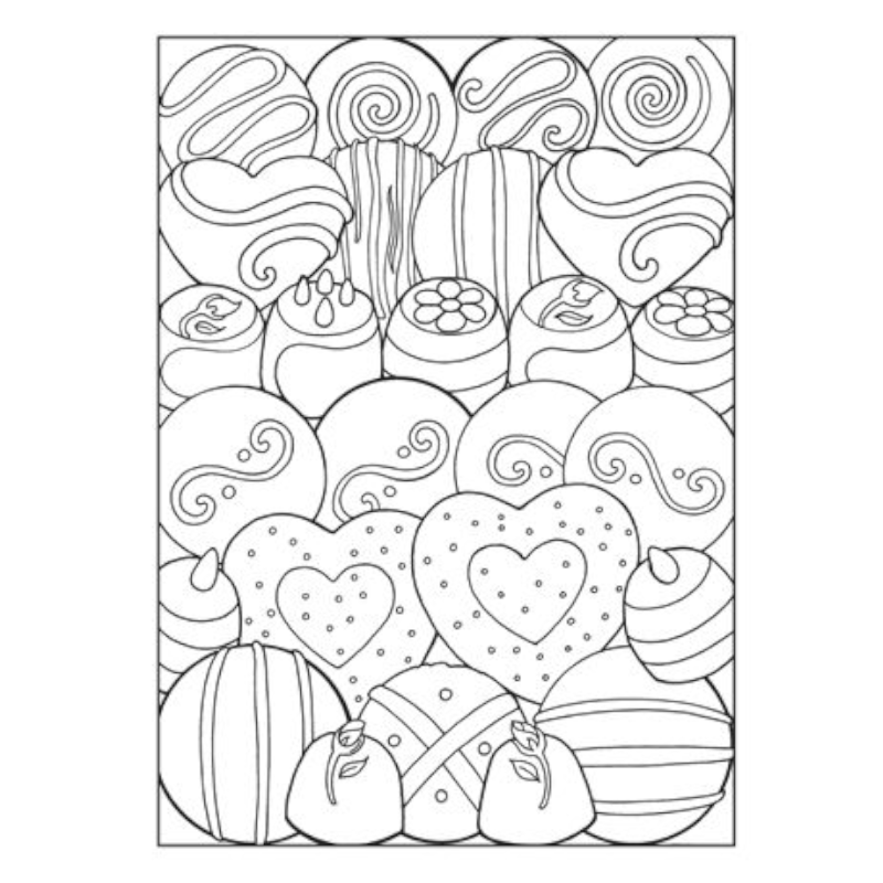 Designer Desserts Coloring Book