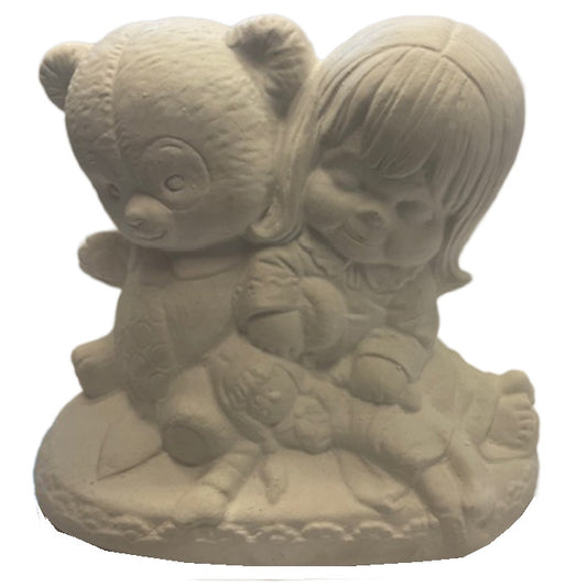 Doll & Bear Statue Plaster Mold