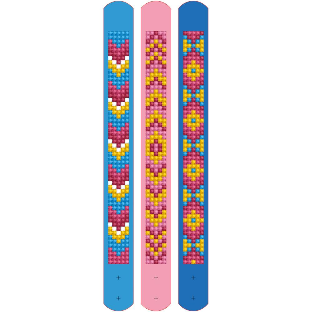 Dotzies Diamond Art Bracelet Kit Assorted Waves 3/Pkg