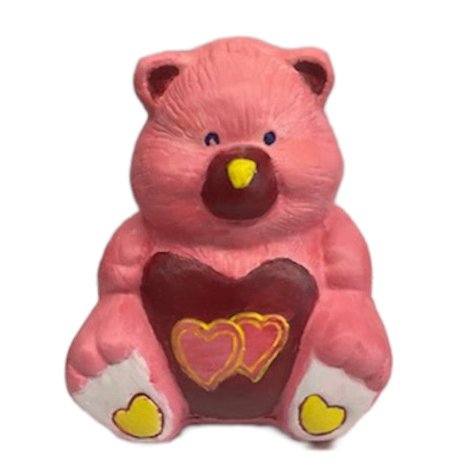 Double Heart Bear Statue Ready to Paint Plaster Mold
