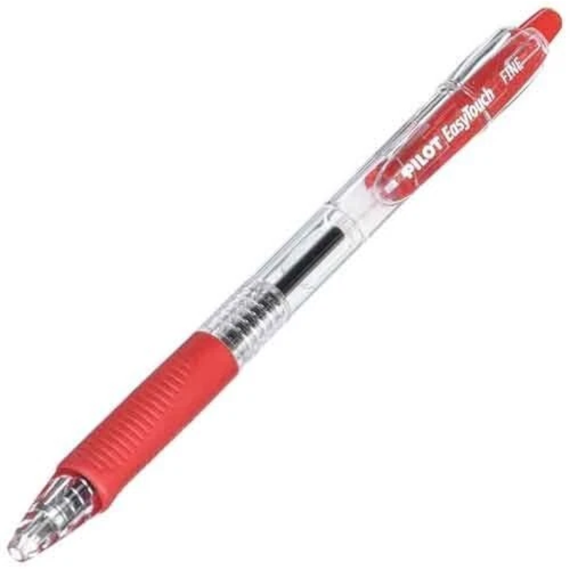 Easytouch Retractable Red Fine Point Pen