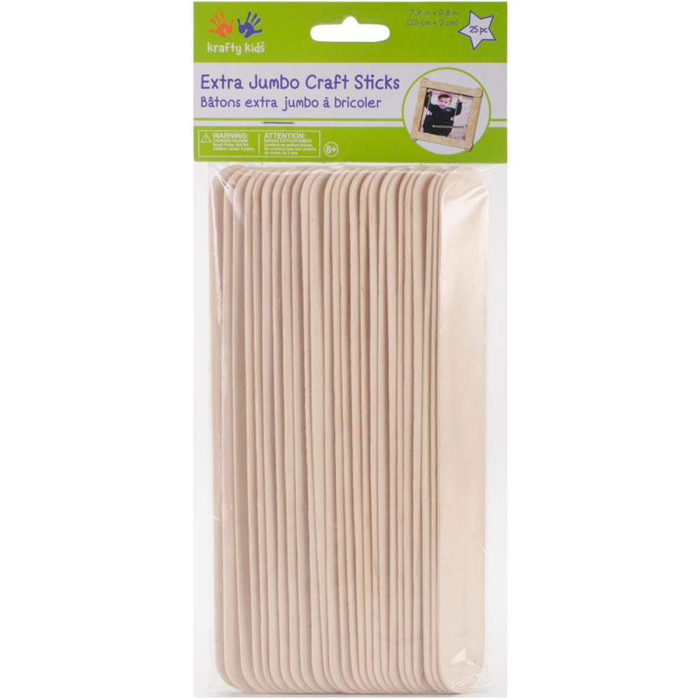 Extra Jumbo Craft Sticks Natural 7.9