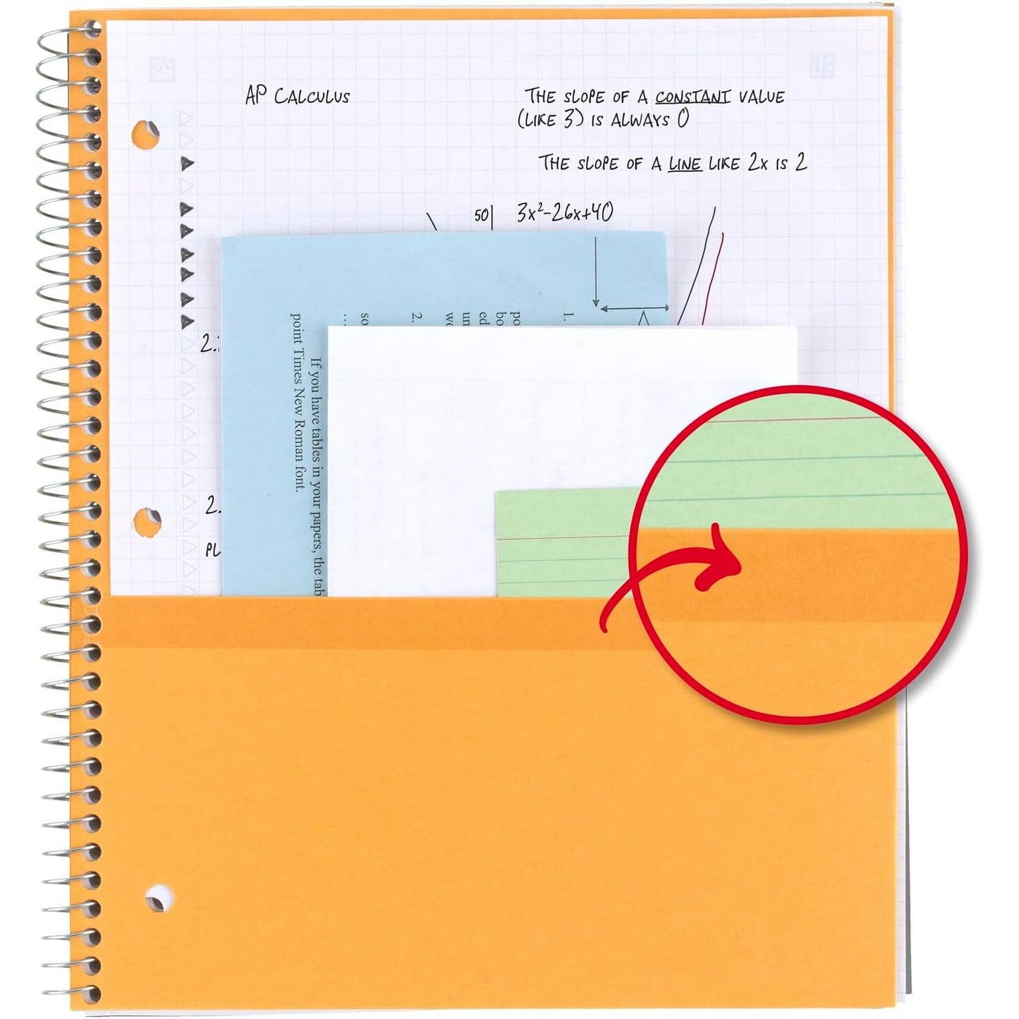 Five Star Spiral Notebook, 1 Subject, Graph Ruled,11" X 8 1/2" , 100 Sheets