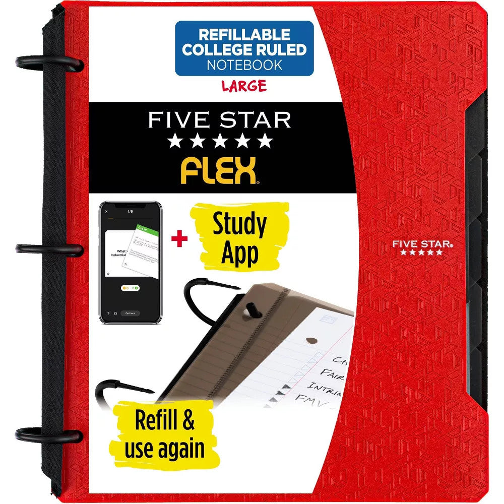 Spiral Notebook Hybrid Notebinder Flex 1 Subject College Ruled