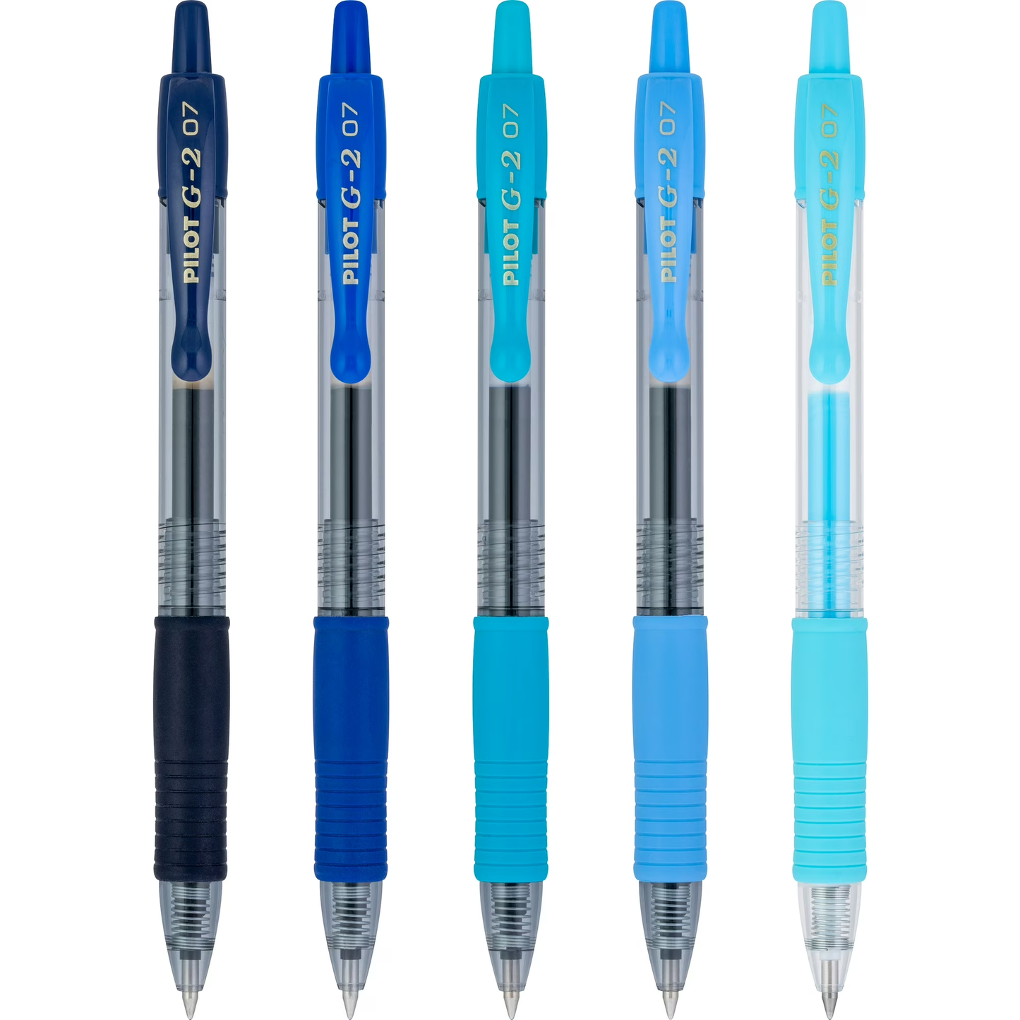 G2 Pilot Fine 0.7 mm Pens- Pack of 5 Assorted Blues