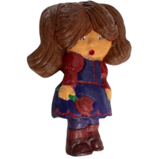 Girl with Pigtails Plaque Paint Your Own Plaster Mold