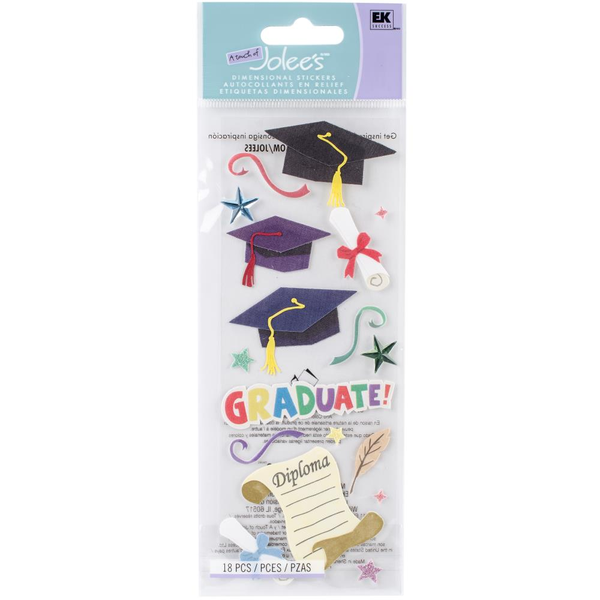 Graduation Dimensional Stickers