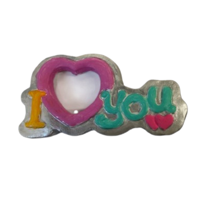 I Love You Picture Frame Ready to Paint Plaster Mold