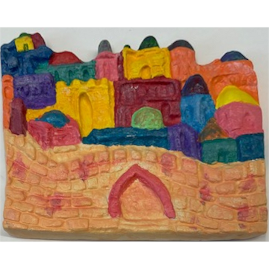 Jerusalem Skyline Plaque Plaster Mold