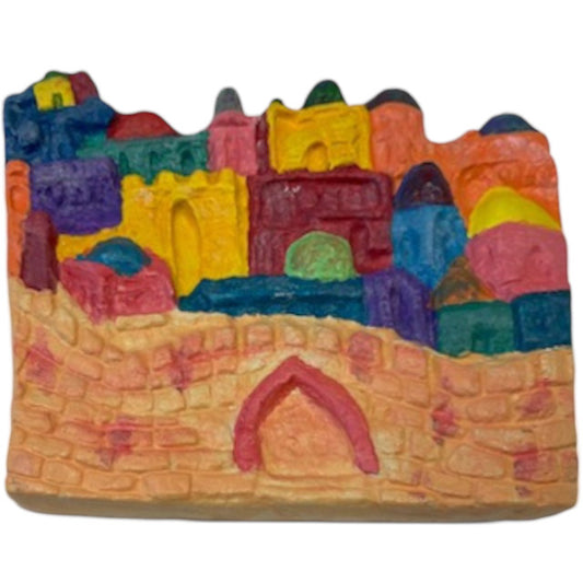 Jerusalem Skyline Plaque Ready to Paint Plaster Mold