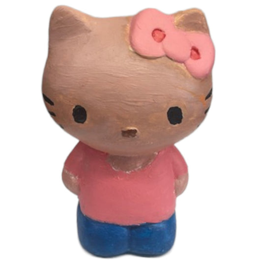 Kitty Kat Standing Small Statue Ready to Paint Plaster Mold