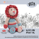 Knitty Critters Pocket Pal Crochet Kit Lucas Lion