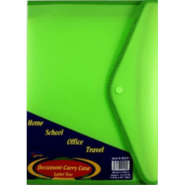 Green Letter Size Document Case