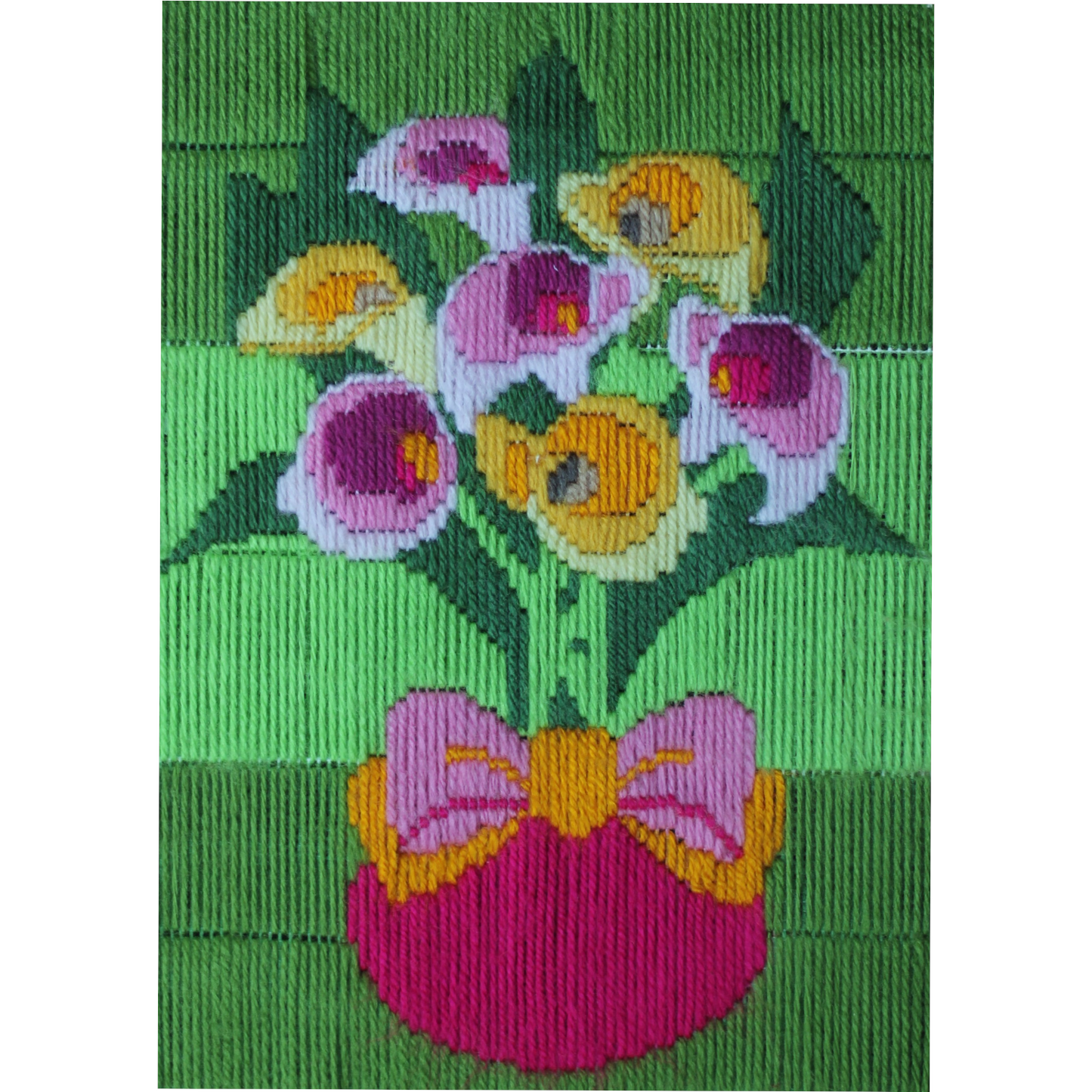 Long Stitch Tapestry Flowers