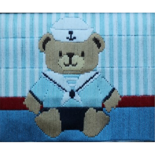 Long Stitch Tapestry Sailor Bear