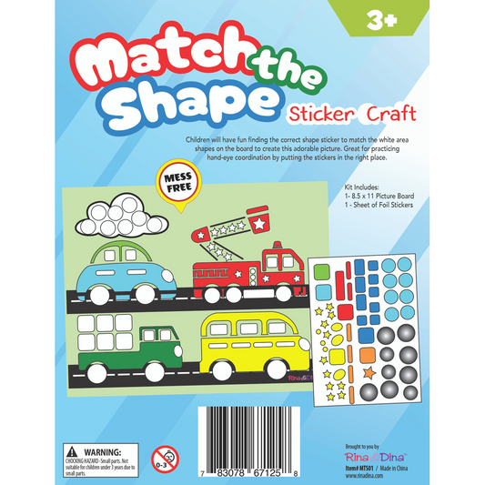 Match the Shape Sticker Craft