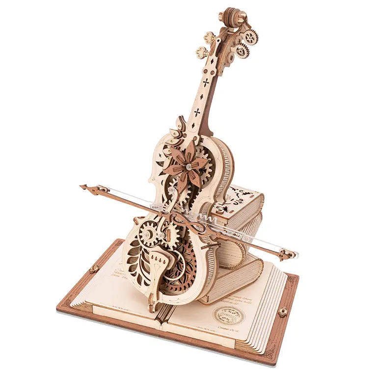 Mechanical Music Box Magic Cello 3D Puzzle