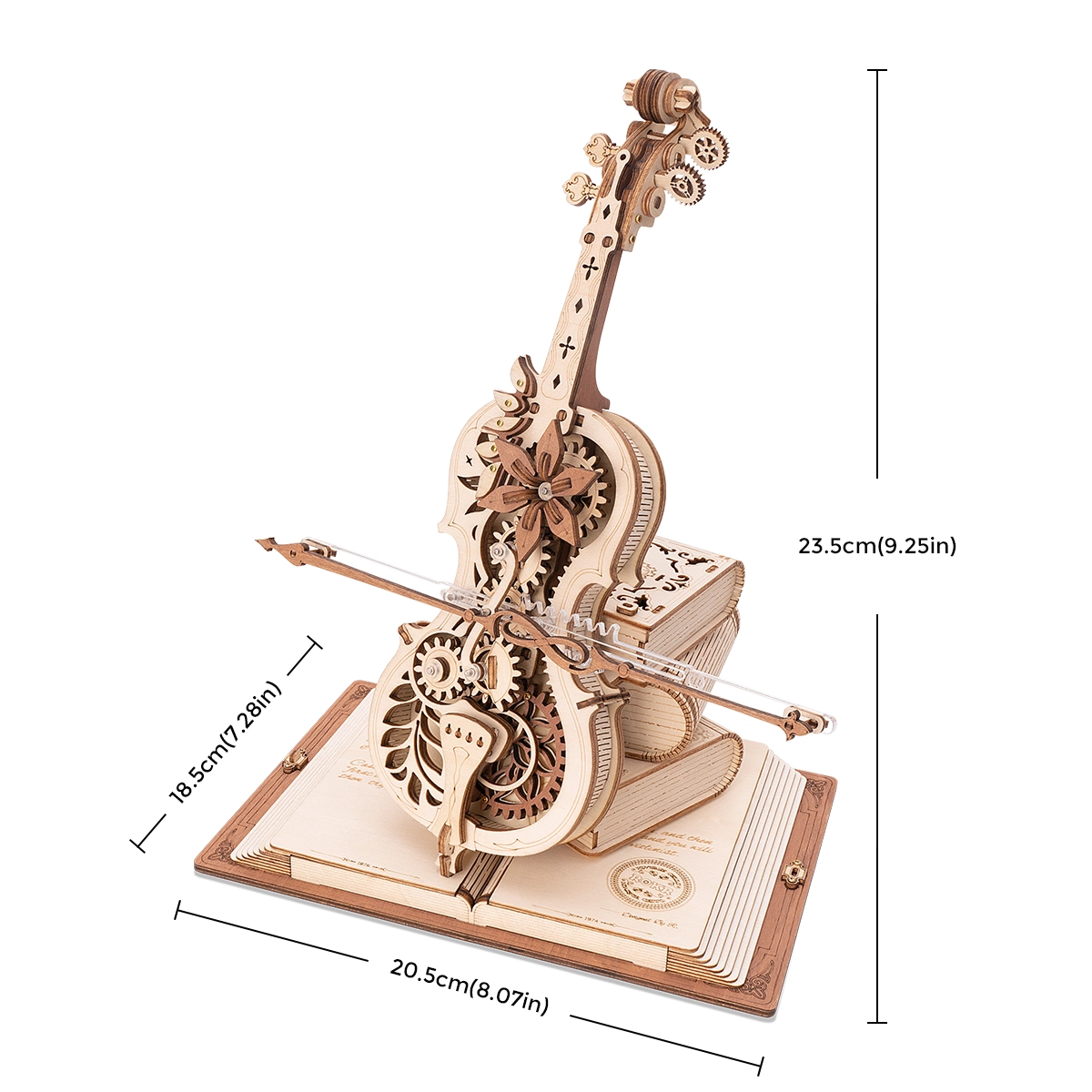 Mechanical Music Box Magic Cello 3D Puzzle