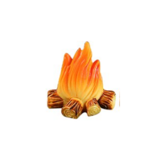 Miniature Artificial Resin Bonfire