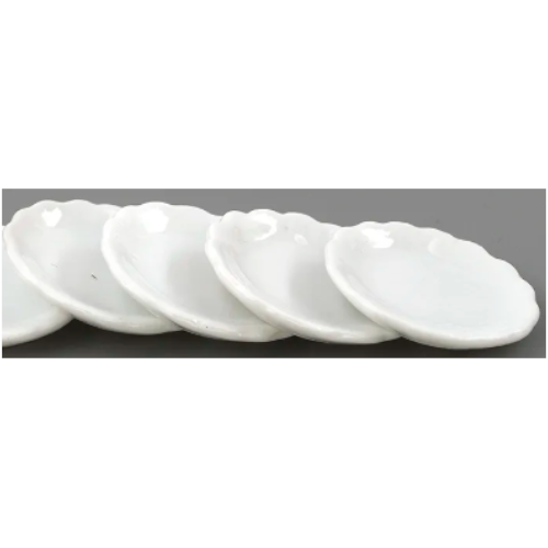 1:12 Scale Miniature Ceramic Plates Set of 4